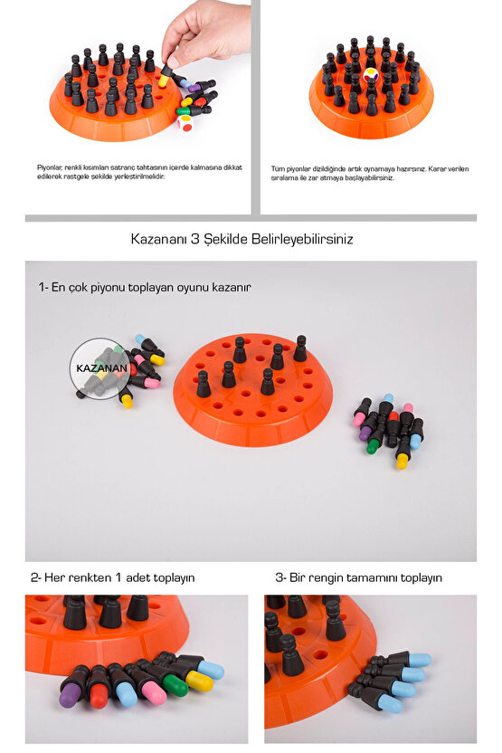 Memory Chess Hafıza Satrancı - Hafıza Oyunu Akıl ve Zeka Oyunu Rengi Bul Oyunu