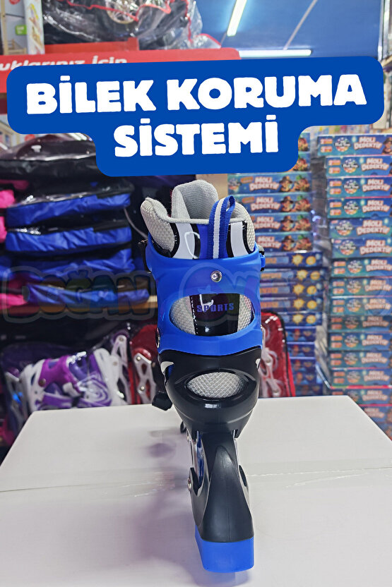 Premium Slikon Tekerli Paten - Işıklı Silikon Tekerli Paten Alıştırma Pateni - Silikon Tekerlekli