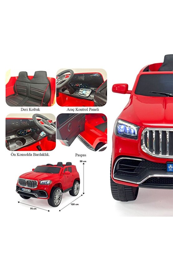 97-176 Bold Kumandalı Akülü Araba Kırmızı 12 Volt -Akar Oyuncak