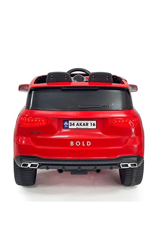 97-176 Bold Kumandalı Akülü Araba Kırmızı 12 Volt -Akar Oyuncak