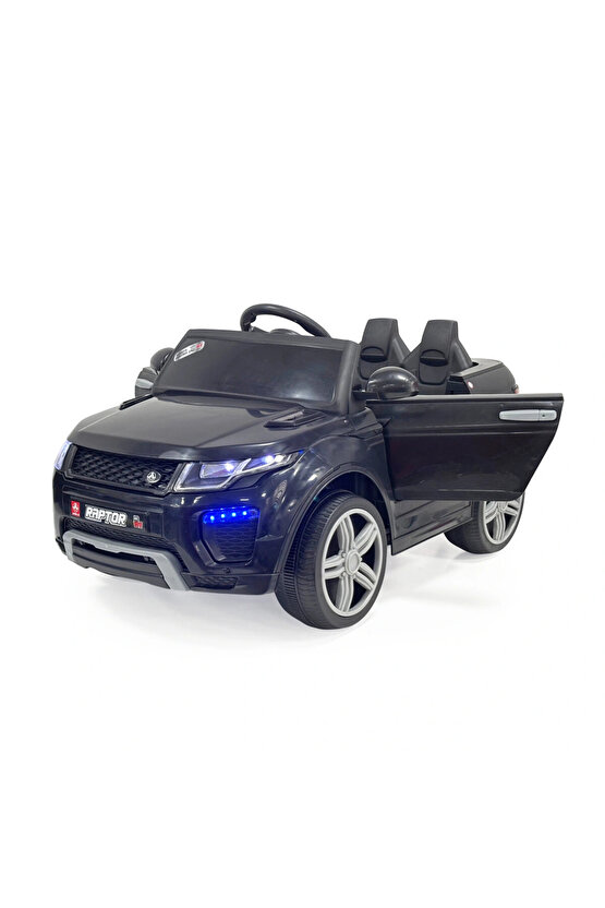 Raptor GT Siyah Uzaktan Kumandalı 4X2 12 Volt Akülü Araba - RC Land Rover Akülü Araba Range Rover