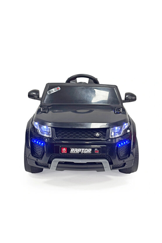 Raptor GT Siyah Uzaktan Kumandalı 4X2 12 Volt Akülü Araba - RC Land Rover Akülü Araba Range Rover