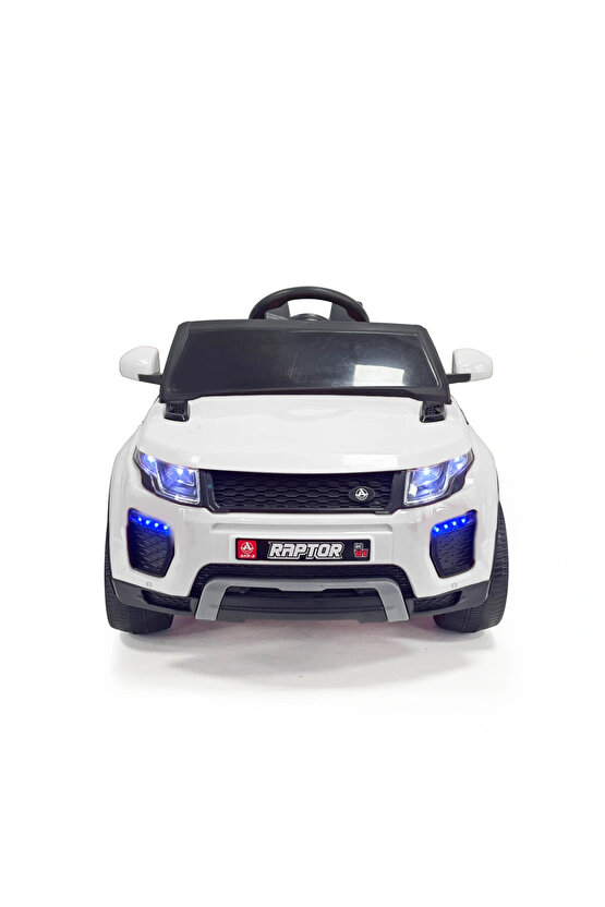 Raptor GT Beyaz Uzaktan Kumandalı 4X2 12 Volt Akülü Araba - RC Land Rover Akülü Araba Range Rover