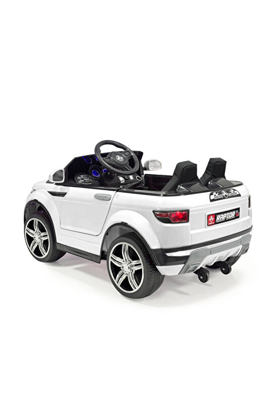 Raptor GT Beyaz Uzaktan Kumandalı 4X2 12 Volt Akülü Araba - RC Land Rover Akülü Araba Range Rover