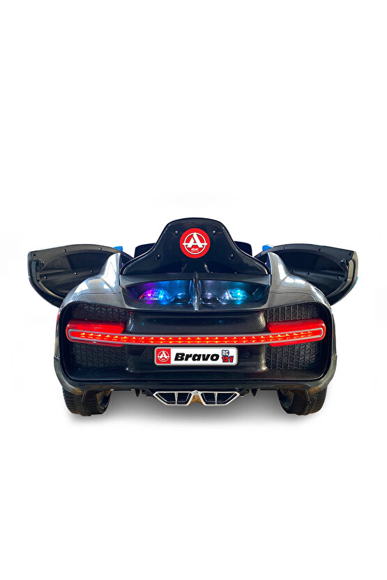 Bravo GT Siyah Uzaktan Kumandalı 4X2 12 Volt Akülü Araba - RC Bugatti Akülü Araba