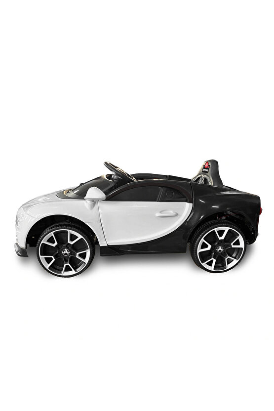 Bravo GT Beyaz Uzaktan Kumandalı 4X2 12 Volt Akülü Araba - RC Bugatti Akülü Araba