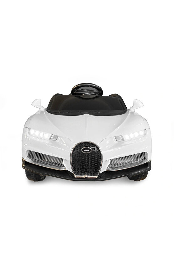 Bravo GT Beyaz Uzaktan Kumandalı 4X2 12 Volt Akülü Araba - RC Bugatti Akülü Araba