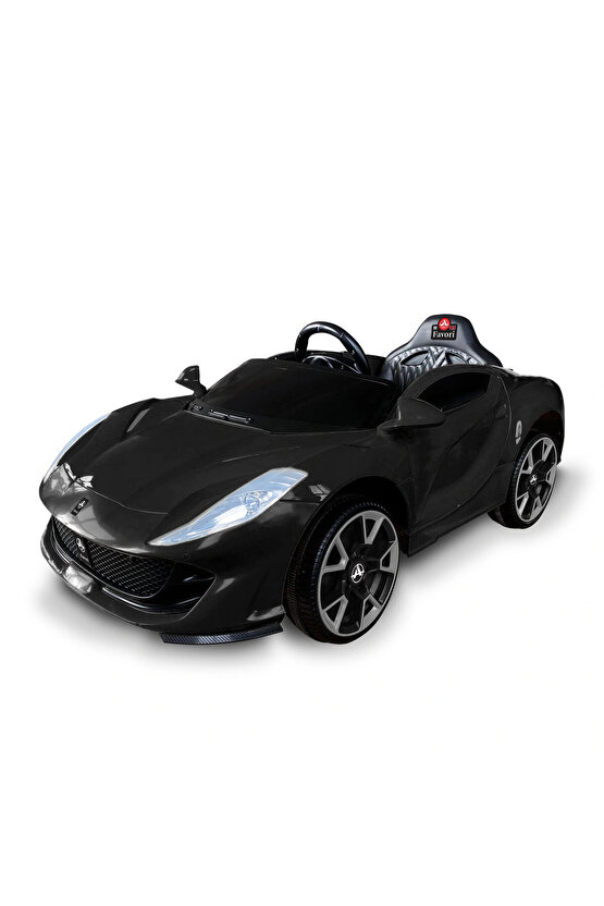 Favori GT Siyah Uzaktan Kumandalı 4X2 12 Volt Akülü Araba - RC Ferrari Akülü Araba