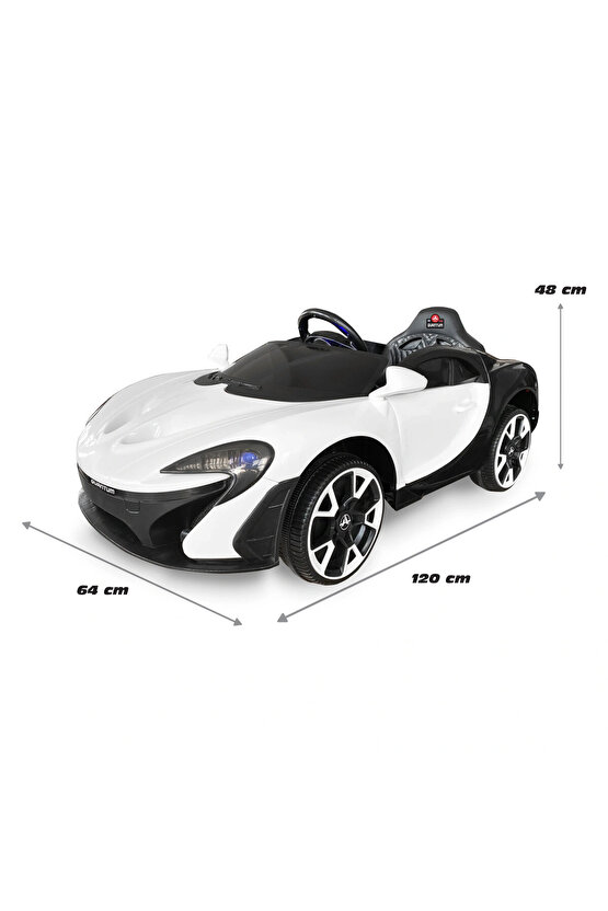 Quantum GT Beyaz Uzaktan Kumandalı 4X2 12 Volt Akülü Araba - RC McLaren Akülü Araba