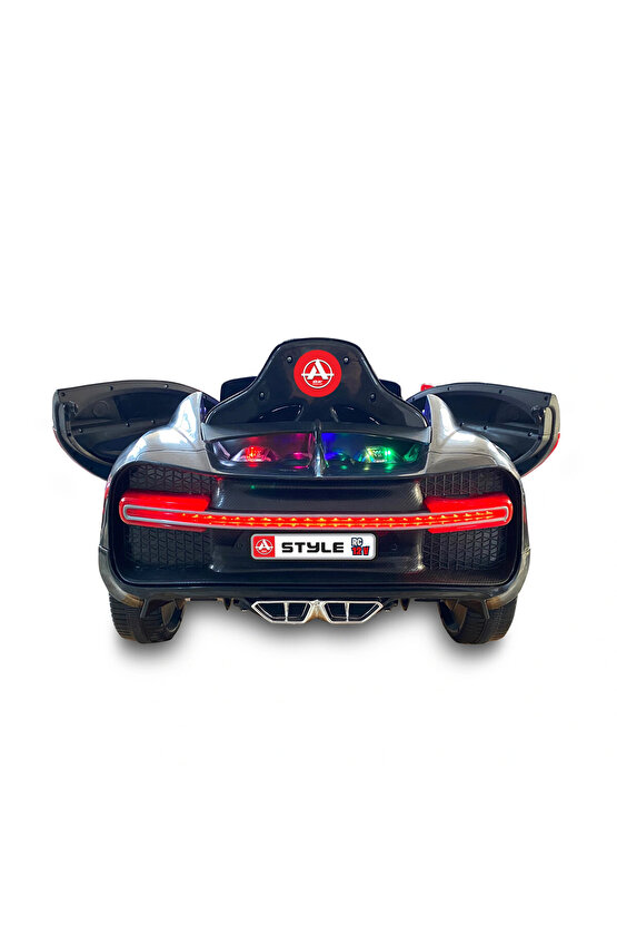 Style GT Siyah Uzaktan Kumandalı 4X2 12 Volt Akülü Araba - RC Bugatti Divo Akülü Araba