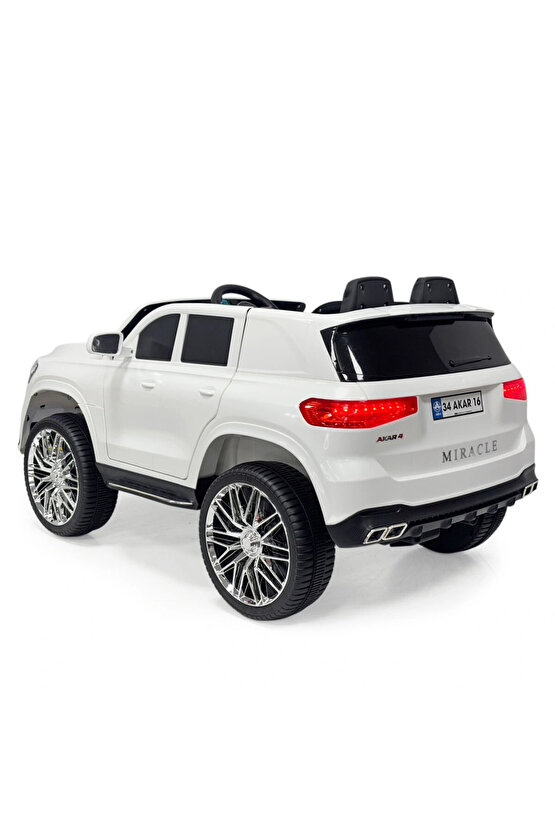 Miracle GT Beyaz Uzaktan Kumandalı 4X2 12 Volt Akülü Araba - RC Mercedes Akülü Araba