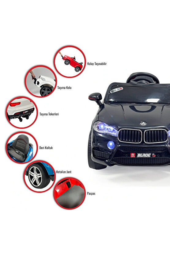 Blade GT Siyah Uzaktan Kumandalı 4X2 12 Volt Akülü Araba - RC BMW Akülü Araba