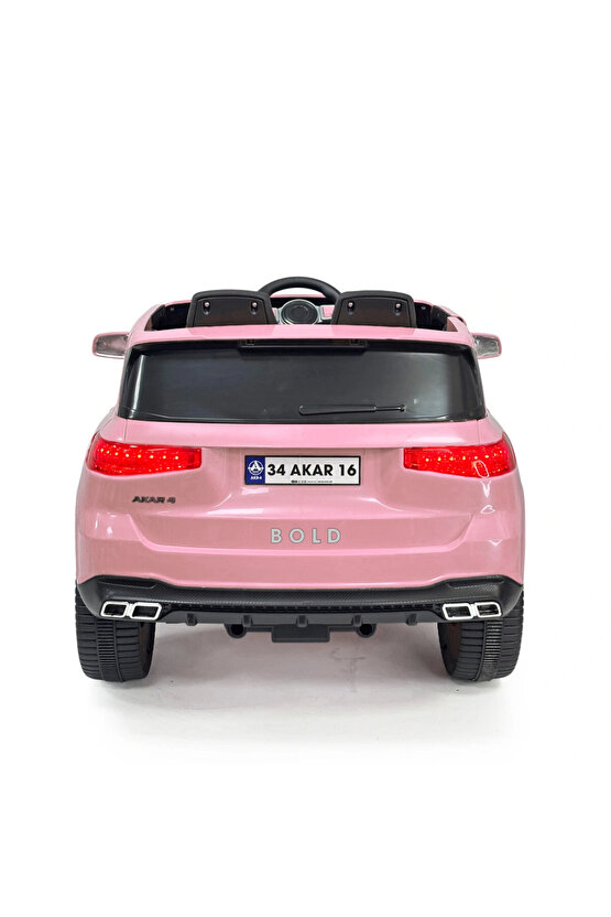 Bold GT Pembe Uzaktan Kumandalı 4X2 12 Volt Akülü Araba - RC BMW Akülü Araba BMW Akülü Araç