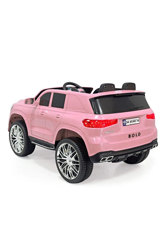 Bold GT Pembe Uzaktan Kumandalı 4X2 12 Volt Akülü Araba - RC BMW Akülü Araba BMW Akülü Araç