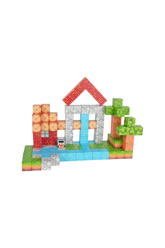 Minecraft Orman Temalı 119 Parça Manyetik Lego Minecraft Manyetik Lego Minecraft Lego Megacraft Lego