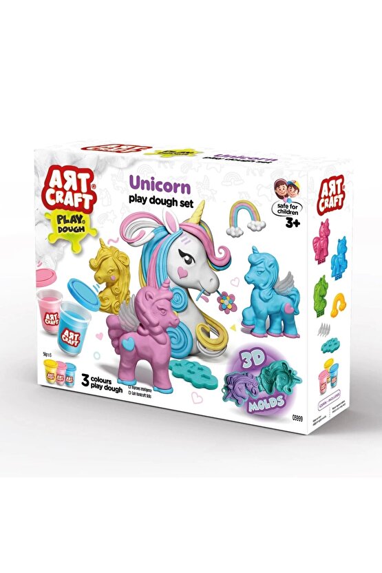 Unicorn Oyun Hamur Seti 168 Gr. - Oyun Hamuru Seti - Hamur Setleri - Hamur Kalıpları - Boynuzlu At