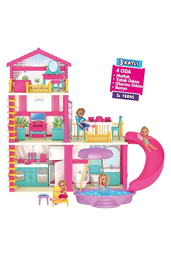 Lolanın Tatil Evi - Ev Oyuncak - Lolanın Tatil Ev Seti - Barbie Ev Seti