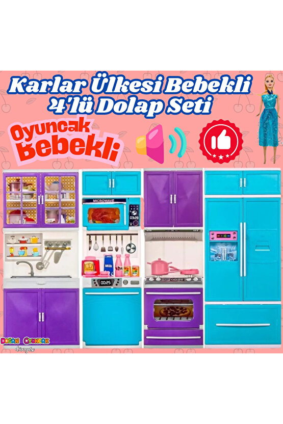 4 Lü Dolap Bebekli Karlar Ülkesi 02339