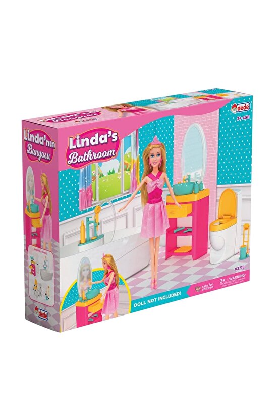 Lindanın Banyosu - Muhteşem Banyo Oyuncak - Eğlenceli Banyo Seti - Barbie Banyo Seti