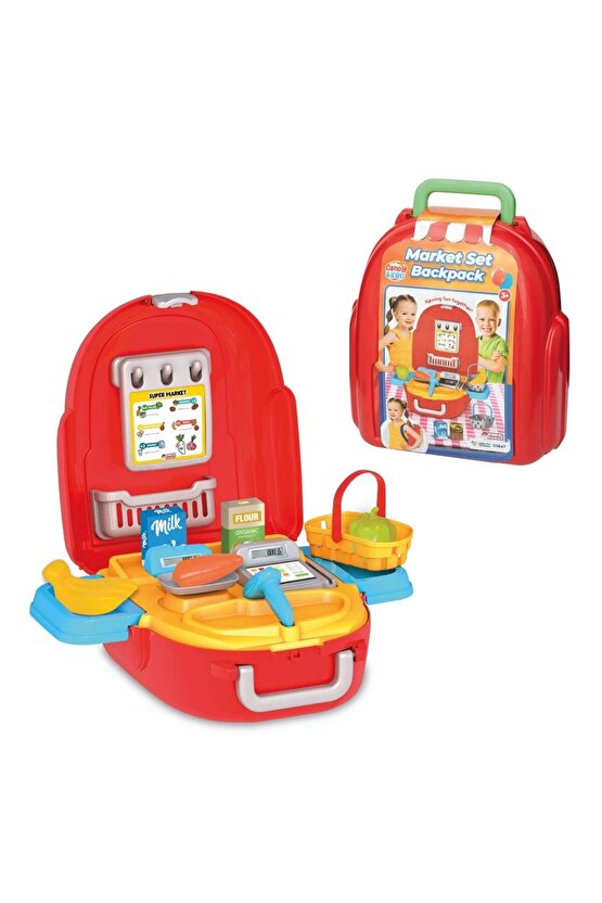 Candy & Ken Mutfak Set Sırt Çantası - Mutfak Setleri - Ev Oyuncak Setleri - Mutfak Gereçleri - Candy