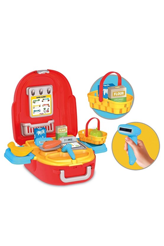 Candy & Ken Mutfak Set Sırt Çantası - Mutfak Setleri - Ev Oyuncak Setleri - Mutfak Gereçleri - Candy