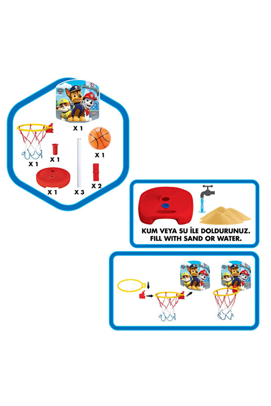 Dede Paw Patrol Küçük Ayaklı Basketbol Set