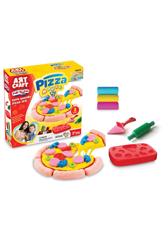 Artcraft 3572 Pizza Seti Oyun Hamuru, 150 Gr Resim Klasörü