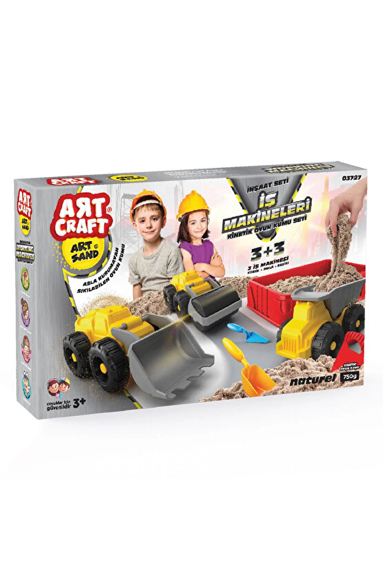Iş Makineleri Kinetik Oyun Kumu 750 Gr