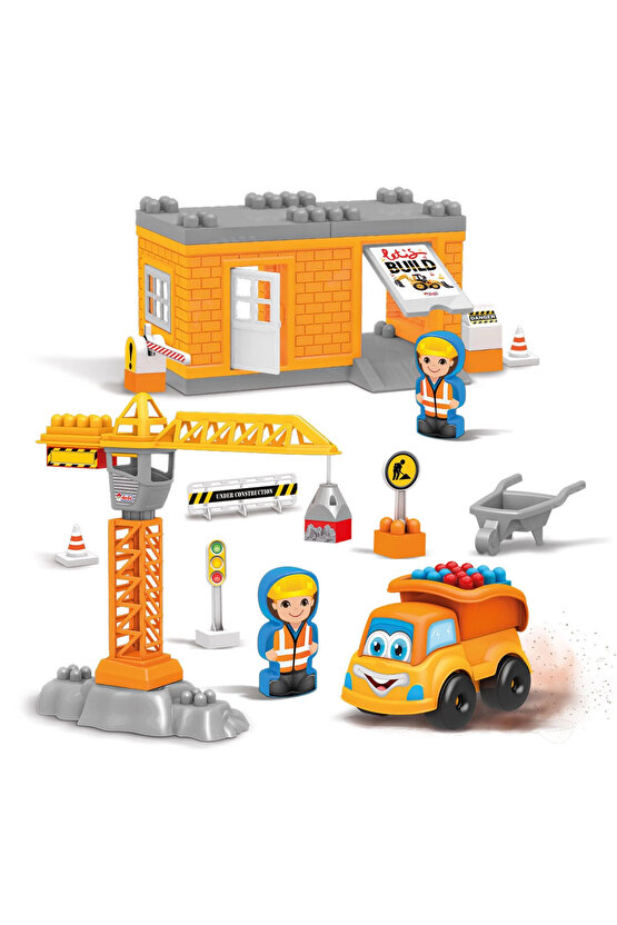 Unisex  Çocuk   Benim  İlk   İnşaatım Eğitici Blok Oyun Seti 43 Parça  03160