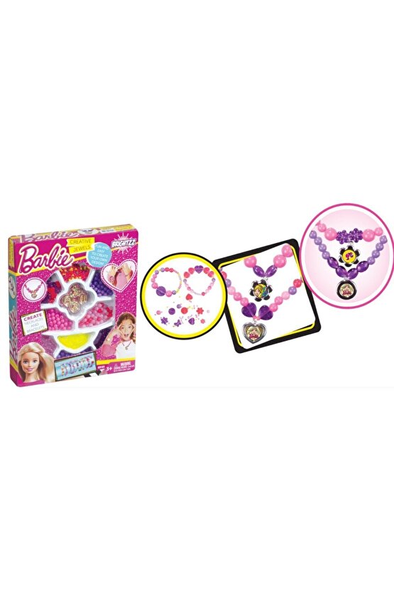 Kız Çocuk Barbie Boncuk Takı Seti