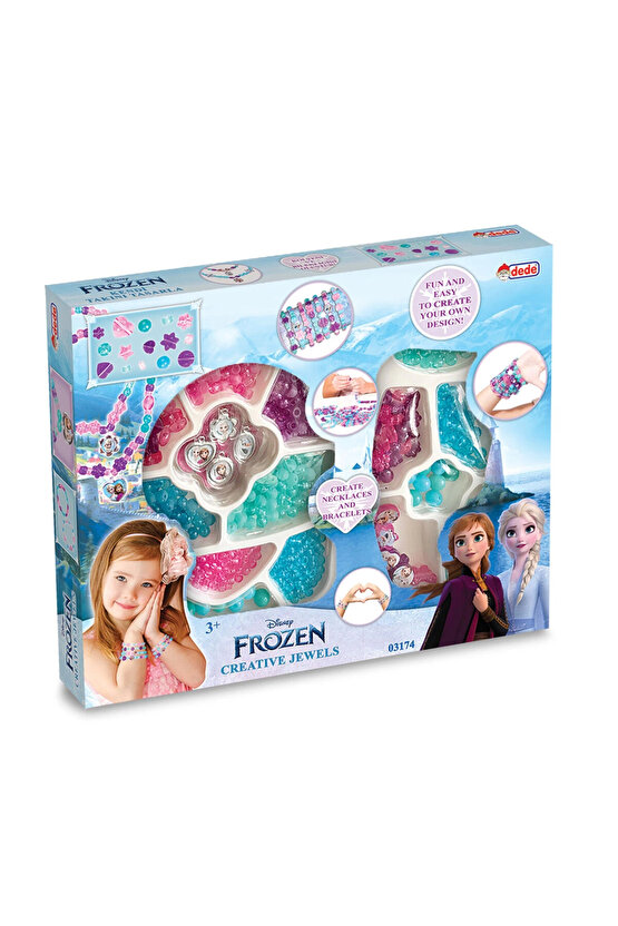 Dede Toys Oyuncak Büyük Boy Boncuk Takı Seti Kız Çocuk Takı Yapma Hobi Set Takıcılık Boncuk
