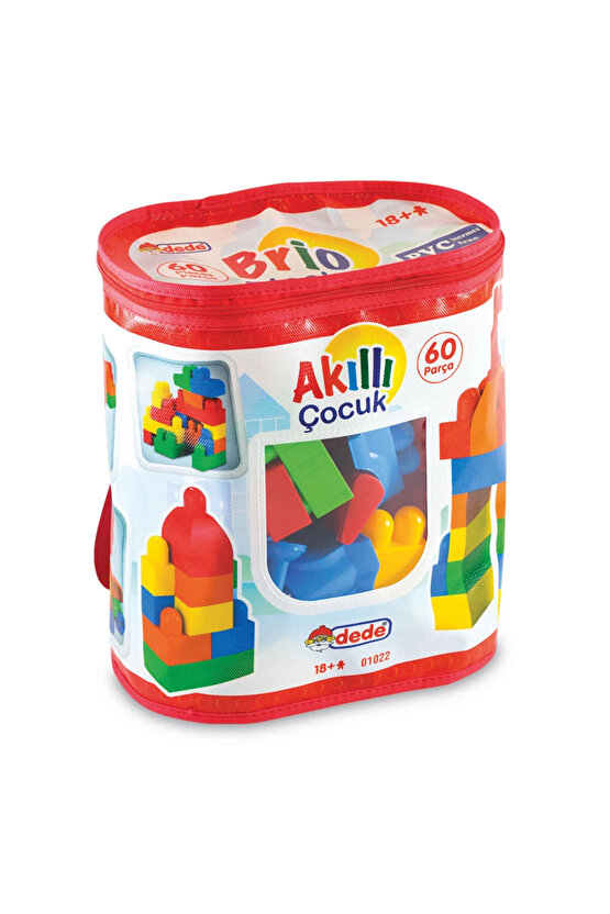 Akıllı Çocuk 60 Parça Büyük Blok Seti Torbalı