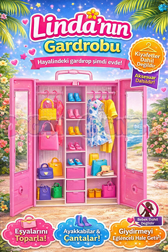Lindanın Gardırobu - Barbie Dolap - Barbie Giysi Dolabı - Barbie Gardırop - Barbienin Kıyafet Dolap