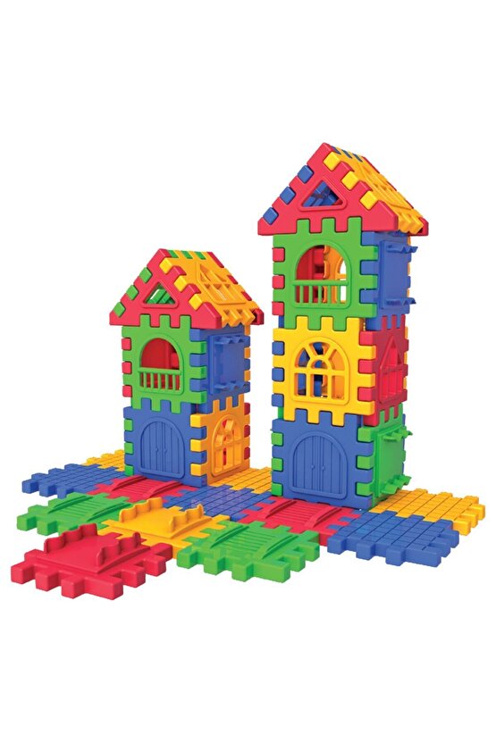Puzzle City 64 Parça - Yapı Oyuncak Oyuncaklar - Yapı Oyuncakları - Puzzle City Oyuncak