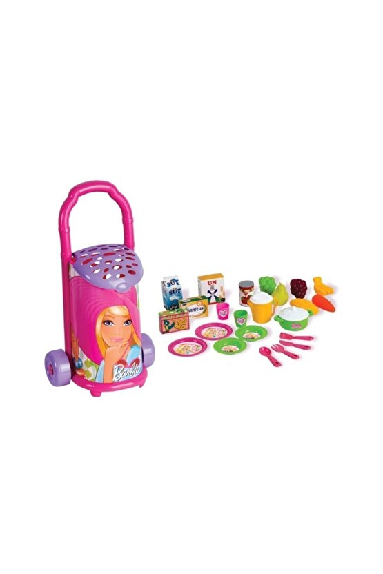 Barbie Oyuncak Pazar Arabası 25 Parça