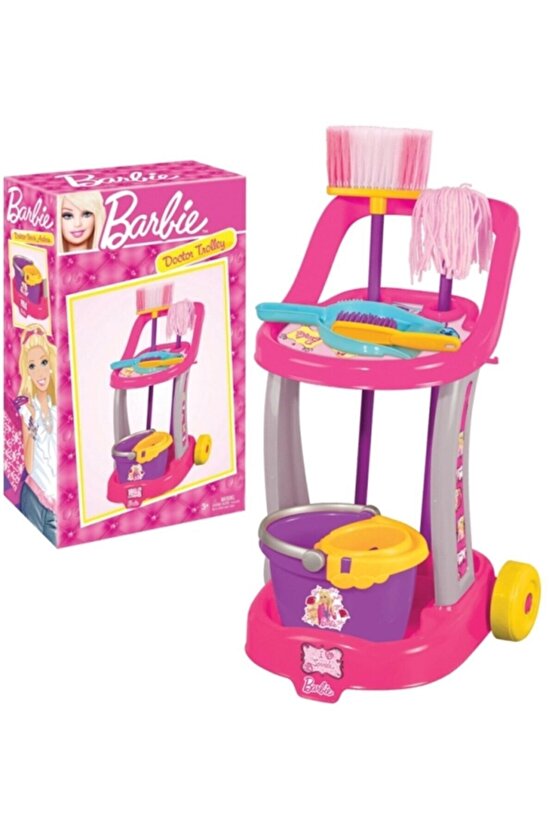 Barbie Temizlik Arabası Seti Eğitici Öğretici Oyuncak Seti