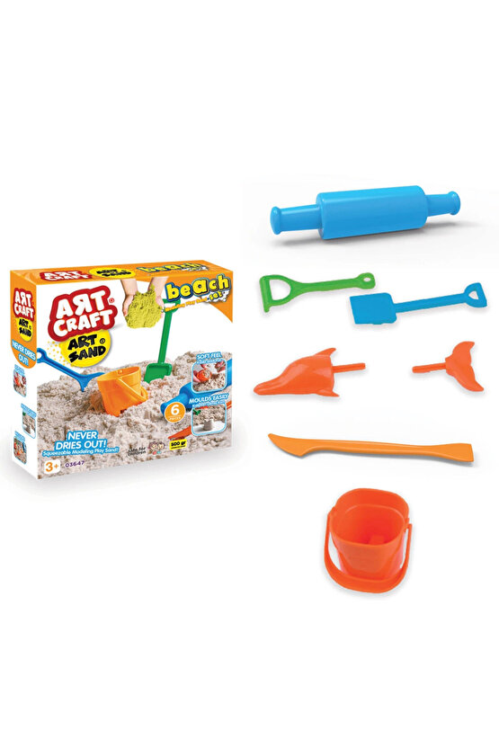 Artsand Plaj Kum Seti (500 Gr.) - Art Craft Kinetik Kum Seti - Oyun Kumu - Art Sand Kumu - Kum Seti