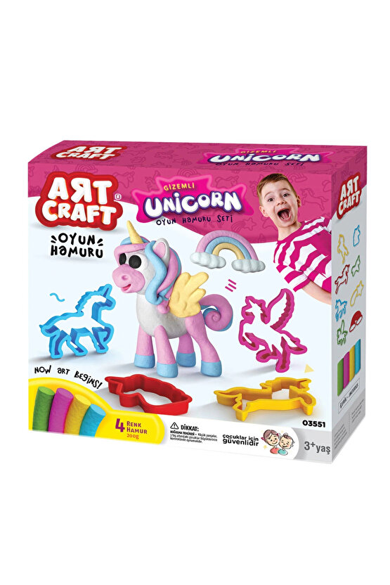 Unicorn Hamur Seti (200 Gr.) - Oyun Hamuru Seti - Hamur Setleri - Hamur Kalıpları