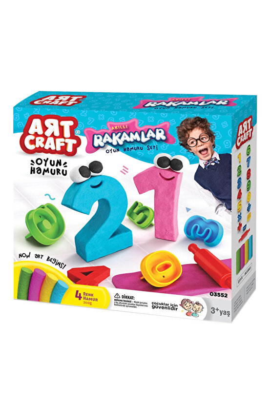 3d Rakamlar Hamur Seti (200 Gr.) - Oyun Hamuru Seti - Hamur Setleri - Hamur Kalıpları