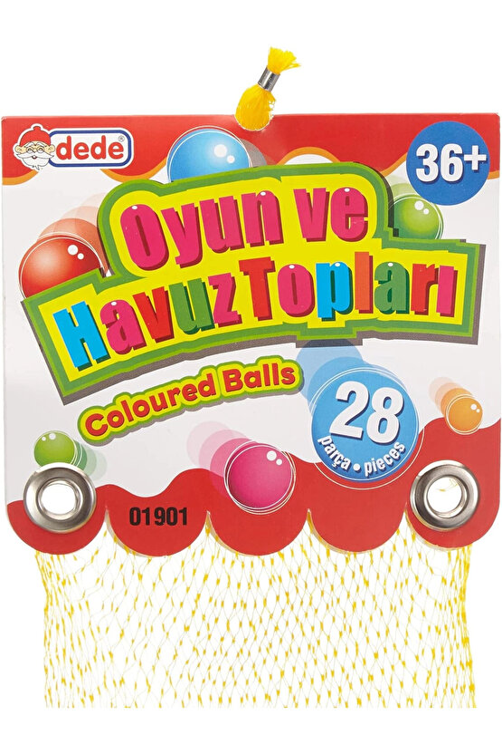 Oyun Havuz Topu 28li Filede (7 Mm.) - Oyun Topları - Havuz Topları - Renkli Toplar
