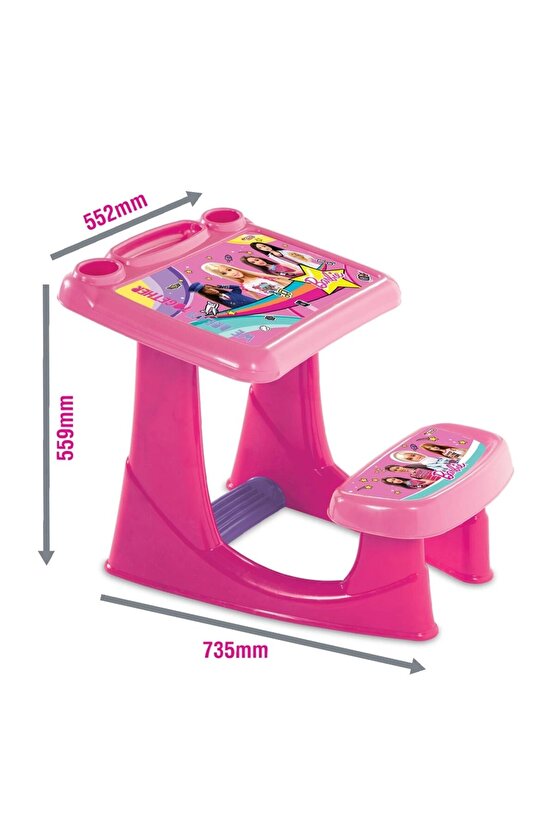 Barbie Çalışma Masası - Ders Çalışma Masası - Ders Seti - Çocuk Masası