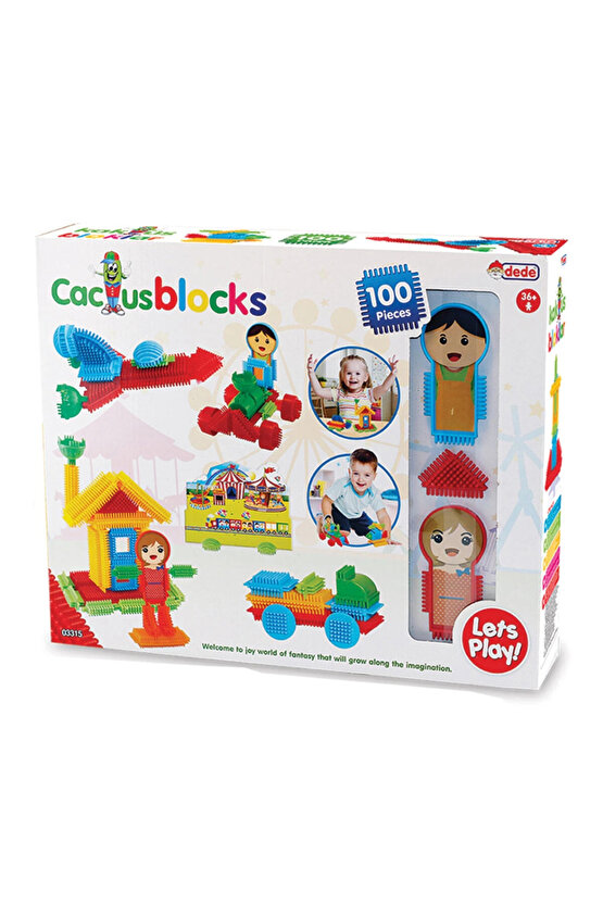 Kaktüs Blok (100 Parça) - Oyuncak Oyuncaklar - Oyuncakları - Blok Setleri - Kaktüs Oyuncak