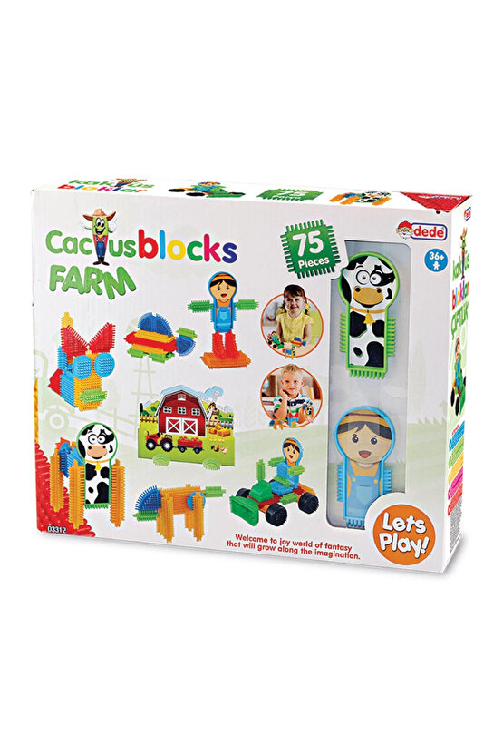 Kaktüs Blok (75 Parça) - Oyuncak Oyuncaklar - Oyuncakları - Blok Setleri - Kaktüs Oyuncak