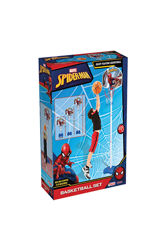 Spiderman Ayaklı Basketbol Set Çocuk Basket Potası-3404