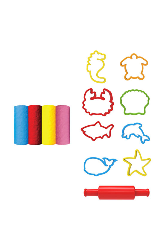 Art Craft Oyun Hamuru Setleri 200 Gr. (4 Adet Hamur Ve Setleri) Hamur Modelleri Zararsız Hamur