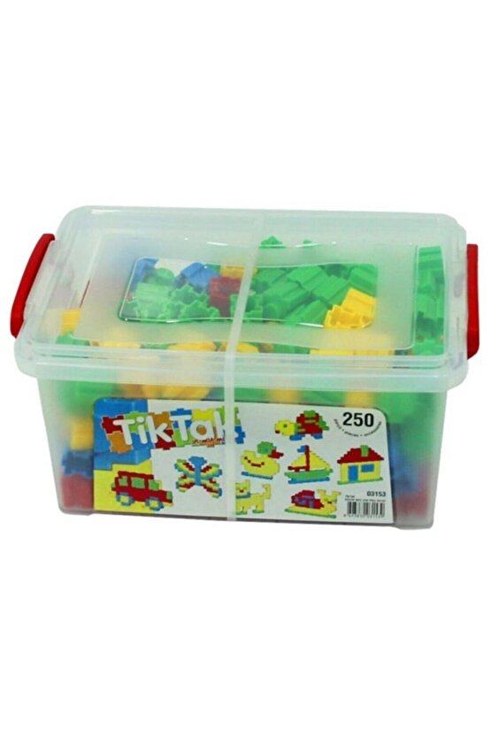 Tik Tak Puzzle Eğitici Şekiller 250 Parça-multi Bloklar 92 Parça Kn-198
