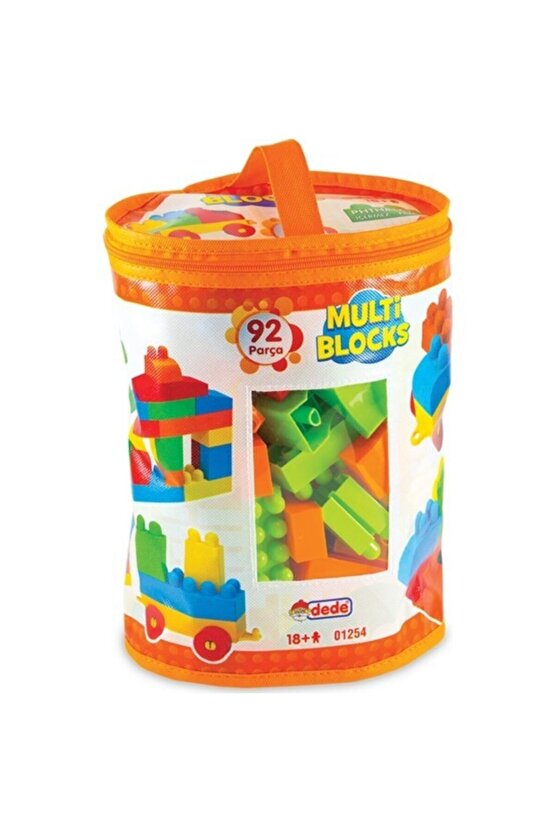 01254 Multi Blok Blocks Torbalı Eğitici 92 Parça