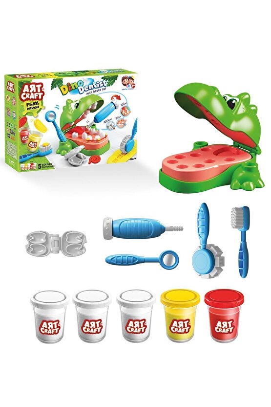 Dede Dinozor Dişçi Oyun Hamuru Seti 03677