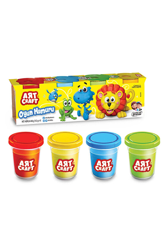 03281 Art Craft 4lü Oyun Hamuru 560 gr -