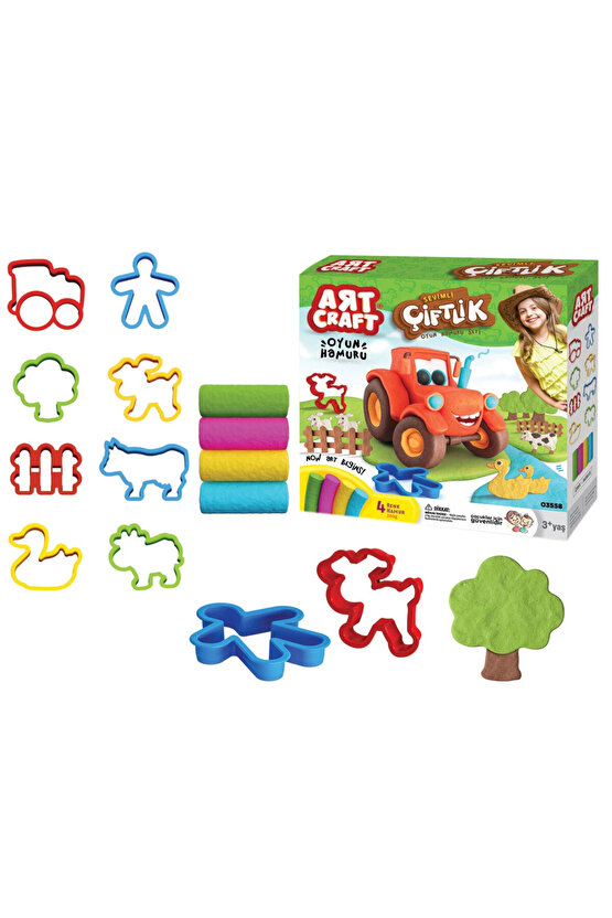 Art Craft Sevimli Çiftlik Oyun Hamuru Seti 200 Gr.